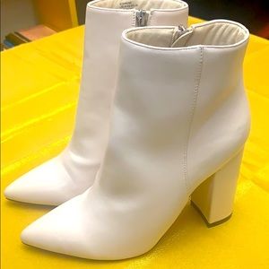 JustFab Rosamund Cream Boots